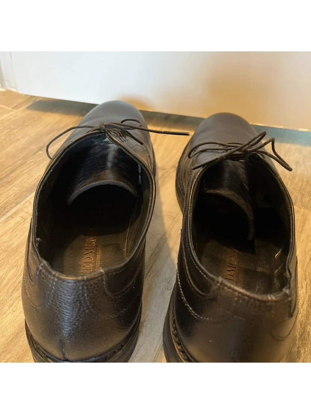 ALLEN EDMONDS CYRUS MENS BLACK DRESS OXFORD SHOES SIZE 12D VGC